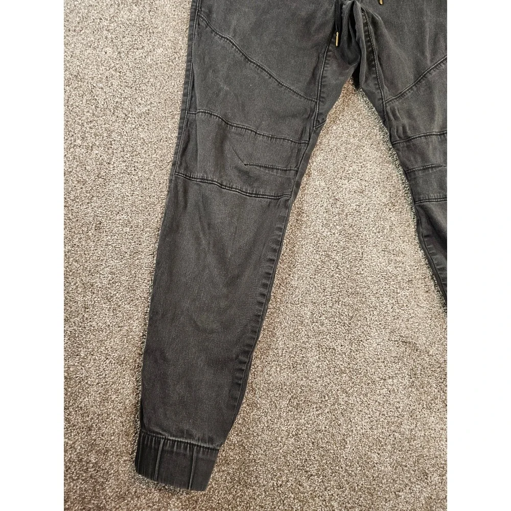 Hollister Advanced Stretch Skinny Jogger Mens Medium Washed Black Gray Pants - Picture 2 of 16